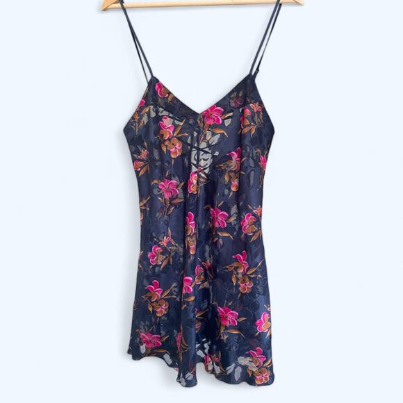 Victoria's Secret Other - Vintage 90s Y2K Gold Label Victoria's Secret Slip Dress Floral Strappy Lingerie